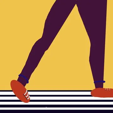 A pair of legs illustration design Stock Illustration