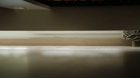 A pair of legs step out of bed. Stock Footage 101705133