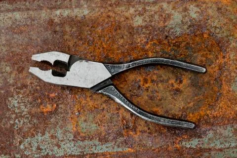 Pair of Linesman's Pliers Stock Photos