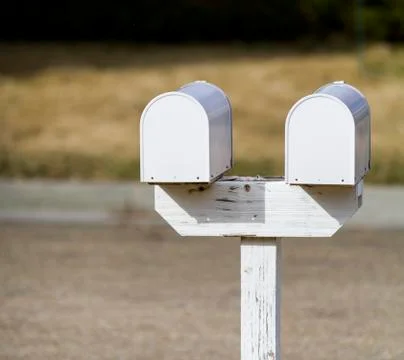 Pair of mailboxes Stock Photos