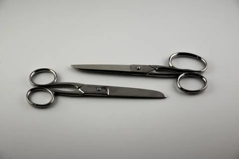 Pair of metal scissors Foto stock