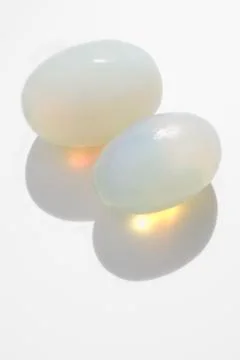 Pair of moonstone rocks Stock Photos