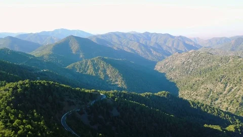 Pair of mountain roads Stock Footage 78044496