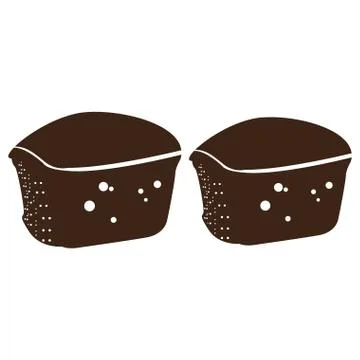 Pair of muffins Ilustração Stock
