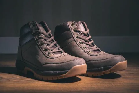 Pair of new boots 写真素材