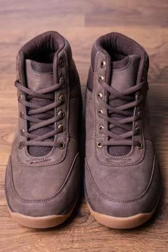 Pair of new boots Stock Photos