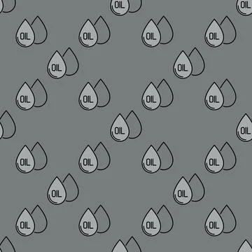 Pair of Oil drops vector colored seamless pattern Stock Illustration
