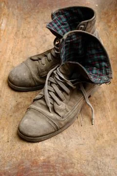Pair of old shoes Stock Photos