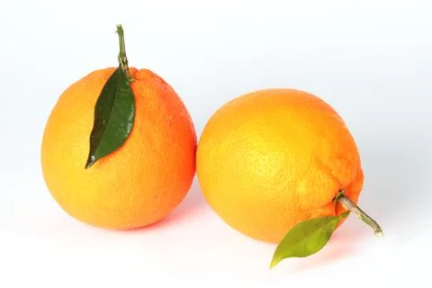 A pair of oranges Stock Photos