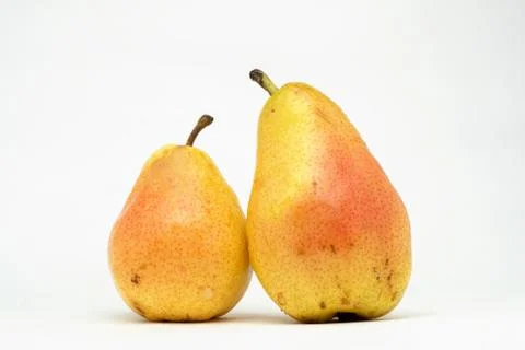 Pair of pears on the table Stock Photos