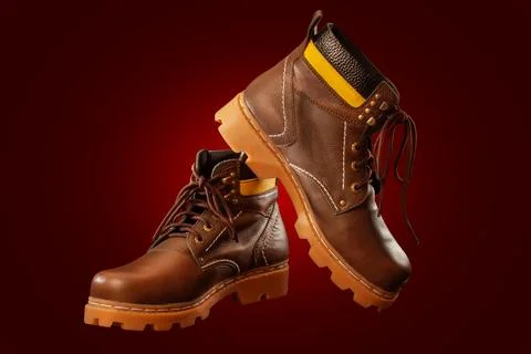 A Pair of Protective semi-boots designed for safety and durability Foto stock