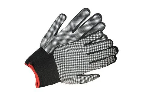 Pair of protective work gloves. Stock Photos