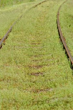 Pair of railway track Stock Photos
