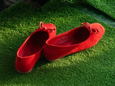 A pair of red shoe Stock Photos