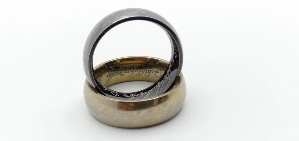 A pair of rings Foto stock