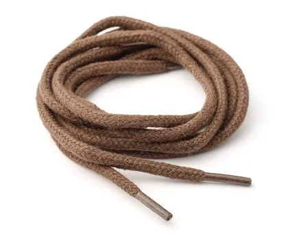 Pair of rolled shoelaces Stock Photos
