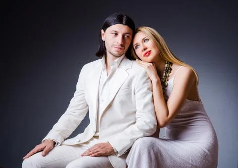 Pair in romantic love concept Fotos Stock