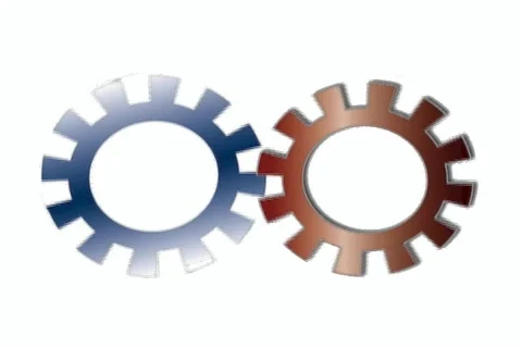 Pair of Rotating Gears 動画素材 533192