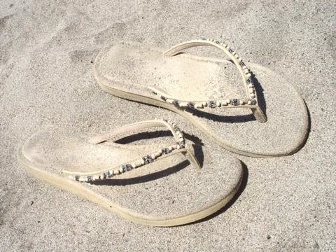 Pair of sandles Stock Photos