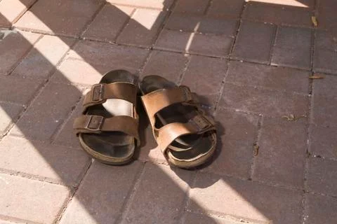 Pair of sandles Stock Photos