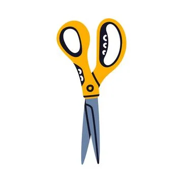 Pair of Scissors as Construction Tool Vector Illustration Ilustração Stock