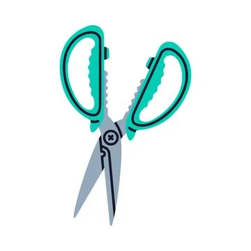 Pair of Scissors as Hand-operated Shearing Tool Vector Illustration Stock Illustration