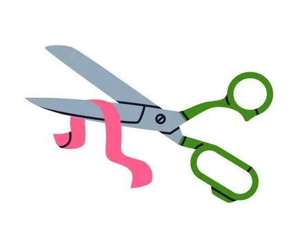 Pair of Scissors as Hand-operated Shearing Tool Vector Illustration Stock Illustration