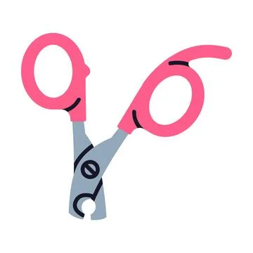 Pair of Scissors as Hand-operated Shearing Tool Vector Illustration Stock Illustration