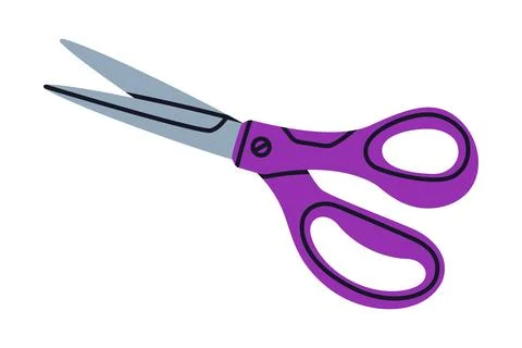 Pair of Scissors as Hand-operated Shearing Tool Vector Illustration Stock Illustration