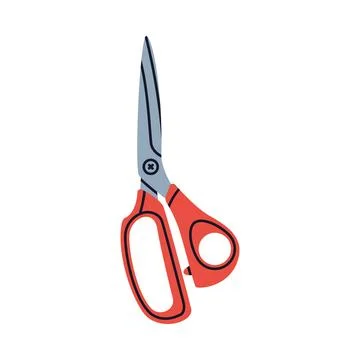 Pair of Scissors as Hand-operated Shearing Tool Vector Illustration Stock Illustration