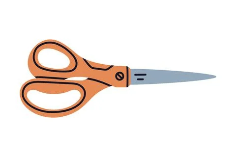 Pair of Scissors as Hand-operated Shearing Tool Vector Illustration Stock Illustration
