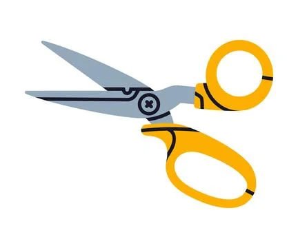 Pair of Scissors as Hand-operated Shearing Tool Vector Illustration Stock Illustration