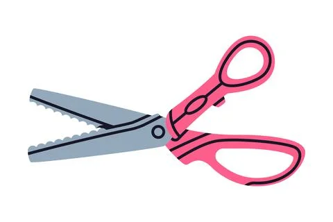 Pair of Scissors as Hand-operated Shearing Tool Vector Illustration Stock Illustration