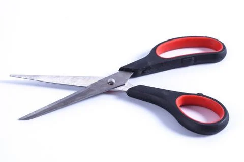 Pair of scissors isolated on white Stock Photos