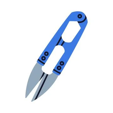 Pair of Scissors for Tailor as Hand-operated Shearing Tool Vector Illustration Stock Illustration