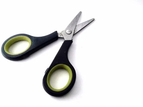 A pair of scissors on a white background Stock Photos