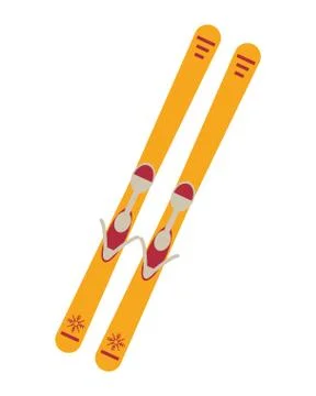 Pair of skis icon Ilustración de archivo
