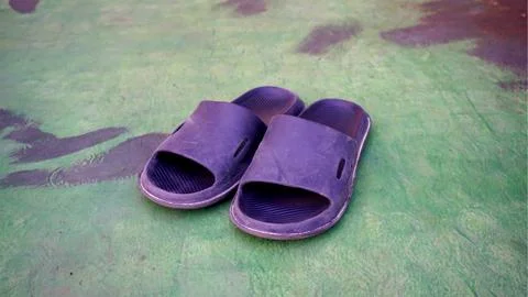 A pair of slipper sandals Stock Photos