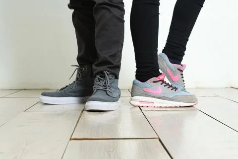 A pair of sneakers Stock Photos