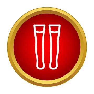 Pair of socks icon outlining hosiery concept Stock Illustration