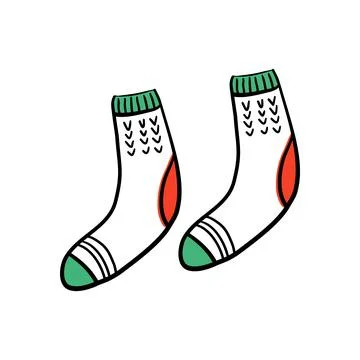 A pair of socks Stock Illustration