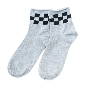 Pair of socks isolated on a white background, Top view, Clipping Path Stock Photos