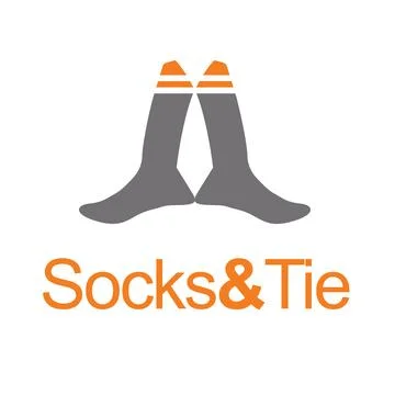 Pair of socks with tie Stock Illustration