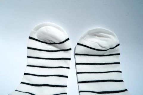 A pair of striped socks Stock Photos