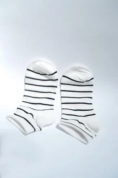 A pair of striped socks Foto stock