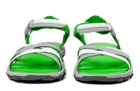 Pair of summer sandals Stock Photos
