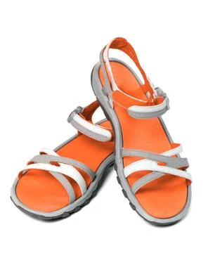 Pair of summer sandals Stock Photos