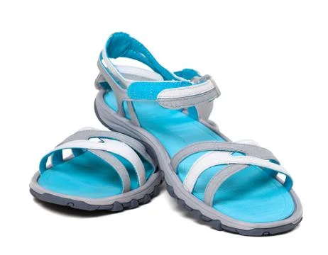 Pair of summer sandals Stock Photos