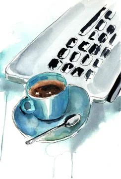 A pair of sunglasses on a table Stock Illustration