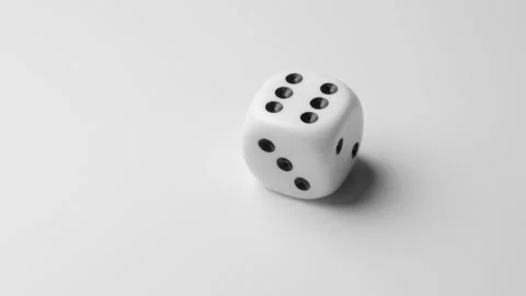 Pair of thrown dices close up Stock Footage 172141042